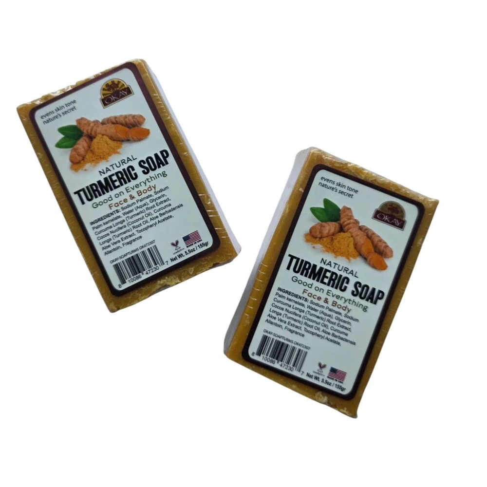 Natural Turmeric Body Soap 5.5oz ~2pk